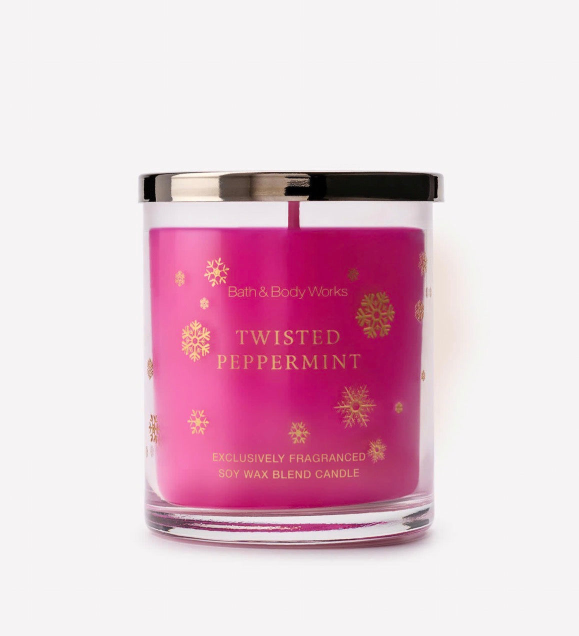 Bath & Body Works Twisted Peppermint – Vela Aromática de 1 Mecha