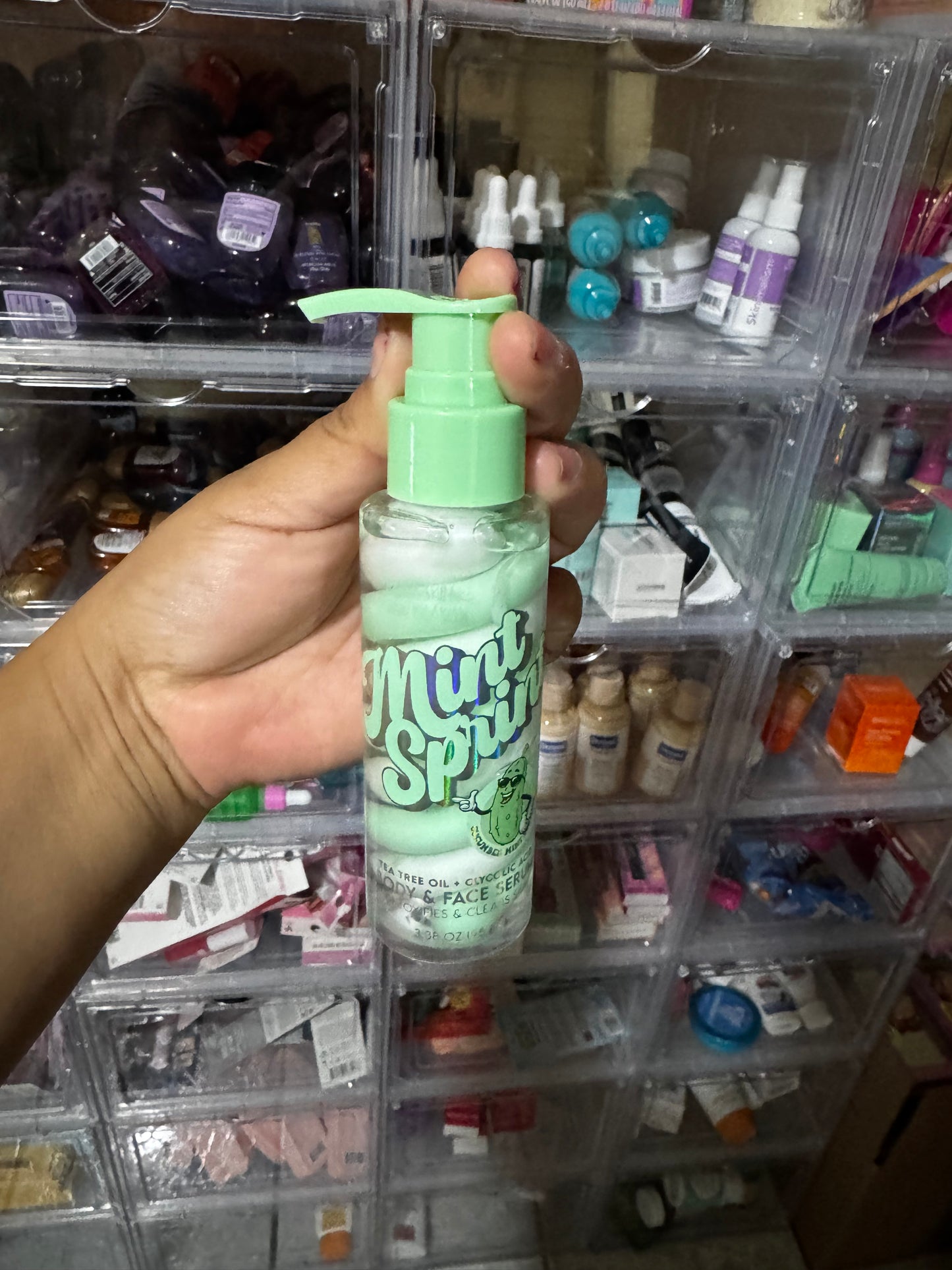 Mint Sprit cucumber mint scent face & body serum