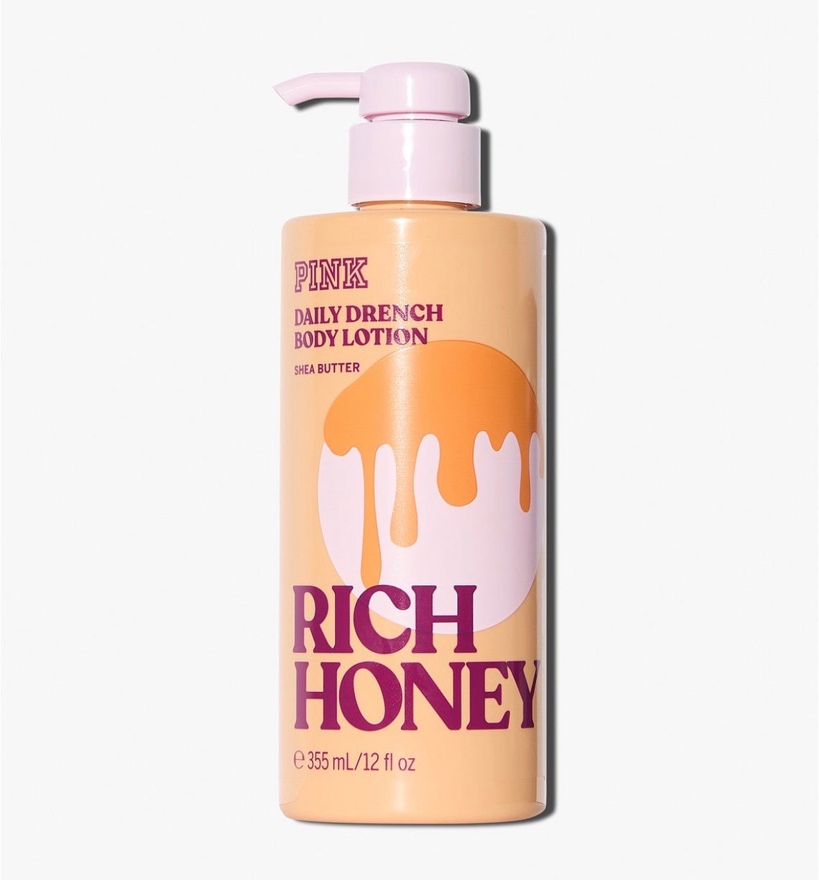 PINK Rich Honey Daily Drench Body Lotion 355 ml | Loción Corporal con Shea Butter