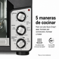 Hamilton Beach Easy View XL Horno Tostador con Freidora de Aire con Sure-crisp, 1750W, Capacidad para 6 Rebanadas, 31460