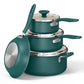 Tramontina Ceramaware 20-Piece Ceramic Nonstick Cookware Set , Green