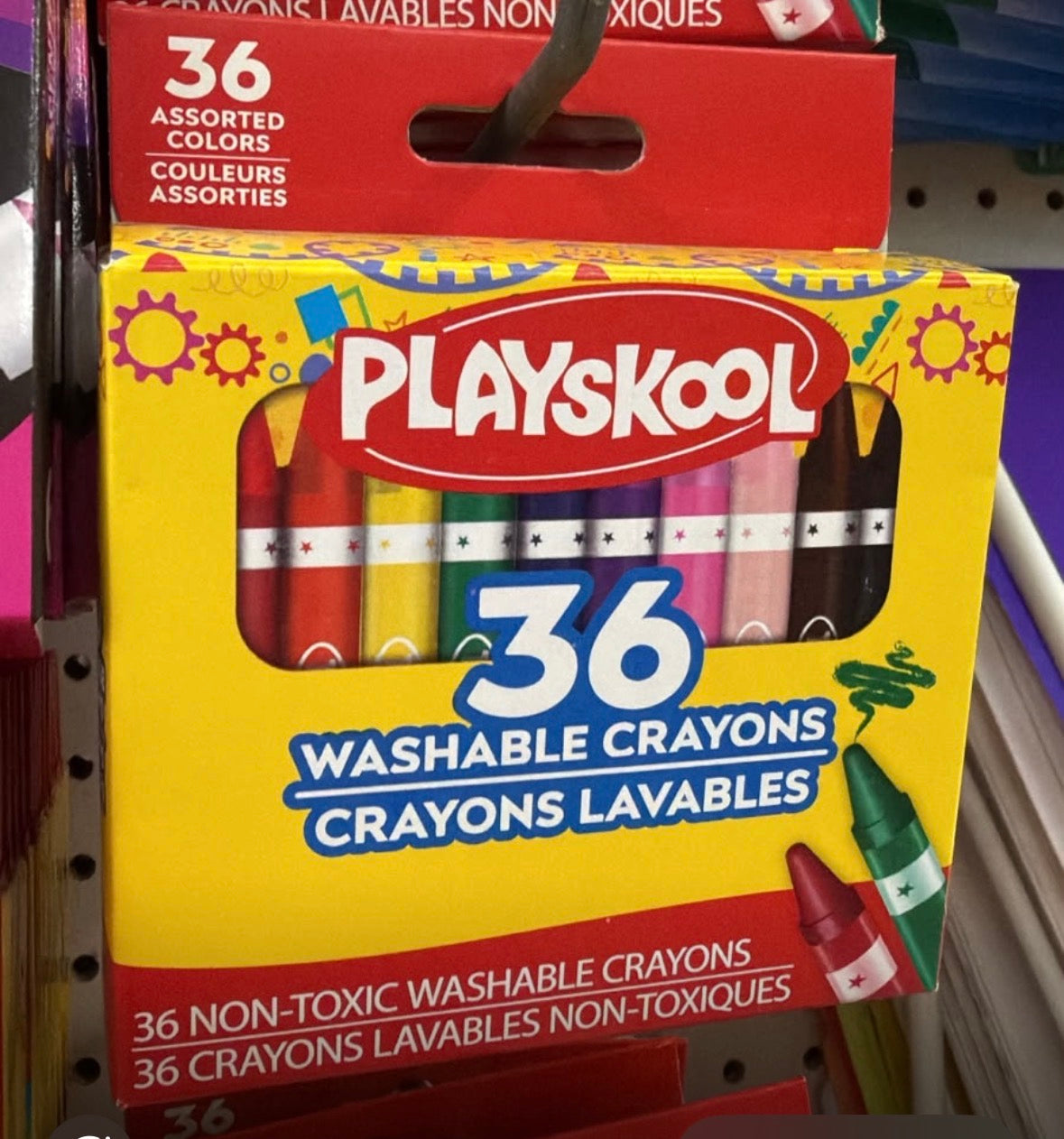 Playskool Washables Crayons 36 pza