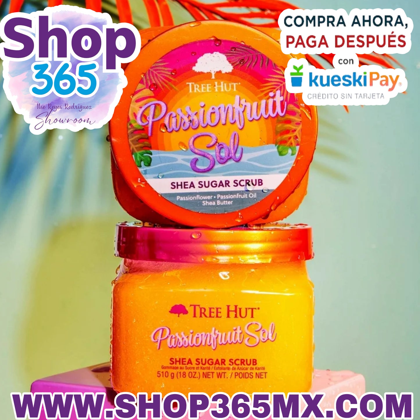 Exfoliante Tree Hut Maracuyá Sol Karité Azúcar, 18 oz