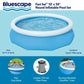 Bluescape Fast Set Juego de piscina sobre el suelo inflable redonda de 10' x 30" con lados blandos