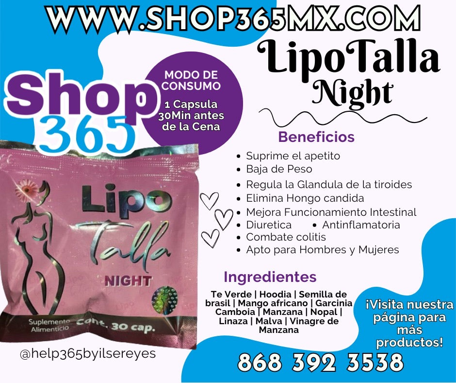 Lipotalla Blue Loss Size más Nigth y Cafe