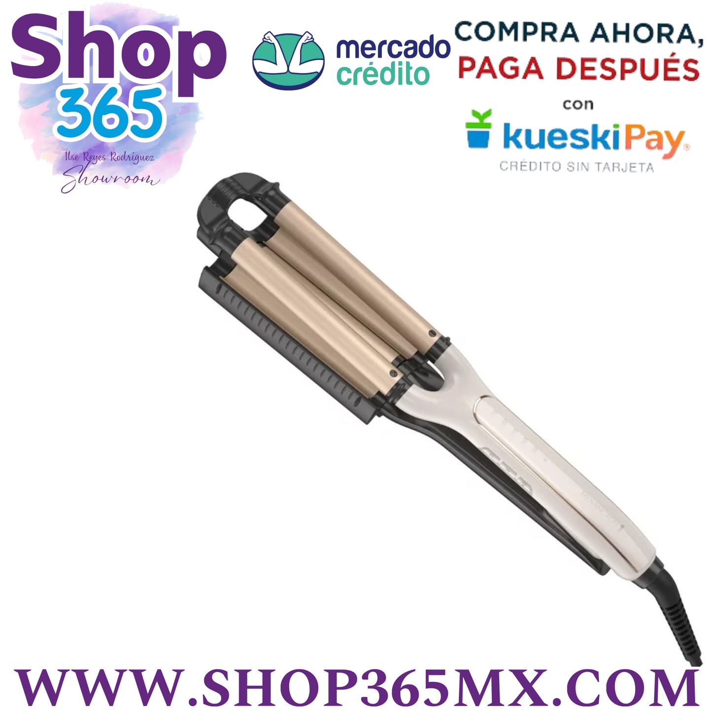 Remington Waver Ajustable 4 en 1 con Tecnología de Precisión Pura, Waver Profundo para Múltiples Estilosci19a10