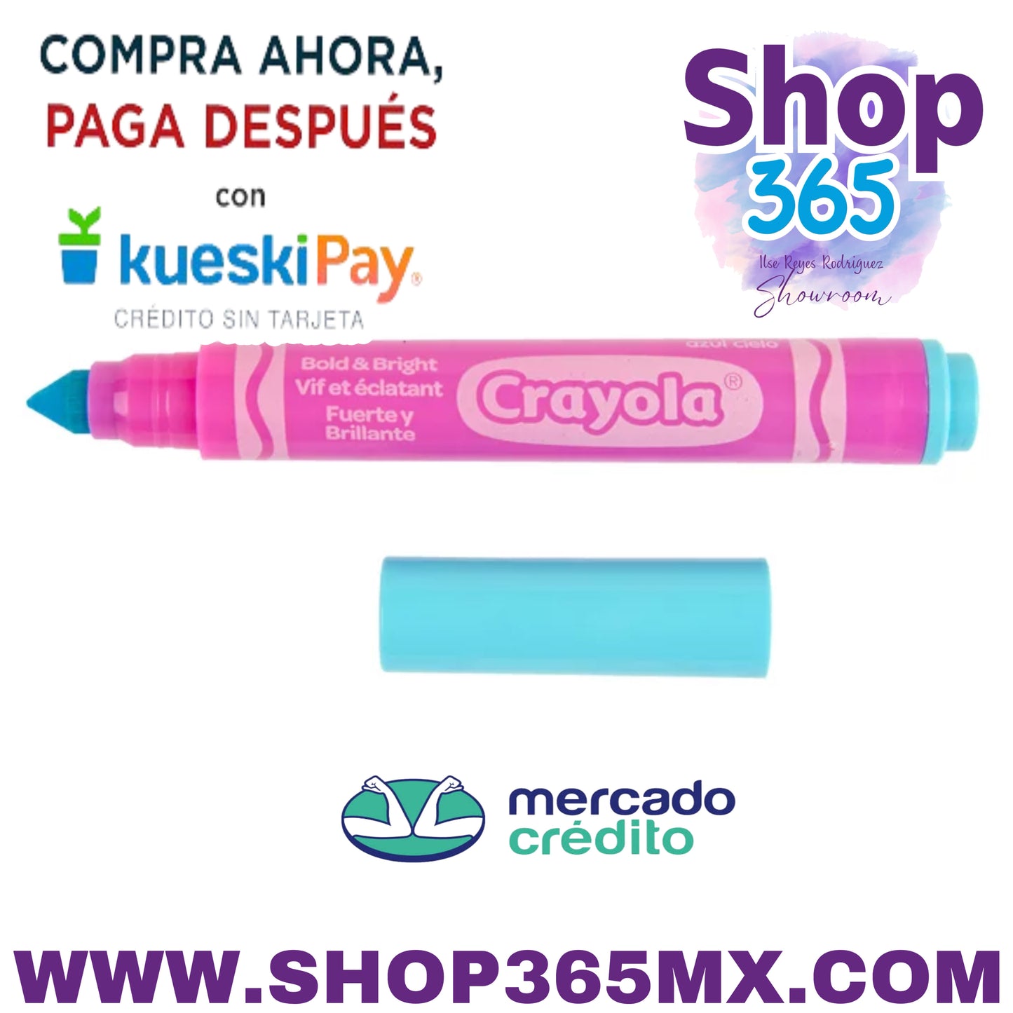 Marcadores lavables Crayola Bold & Bright, línea ancha, suministros para libros para colorear, 10 unidades