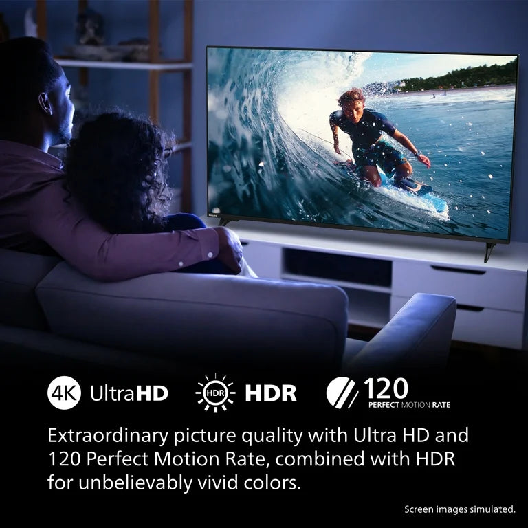 Philips Clase de 50" 4K Ultra HD (2160p) Google Smart LED TV (50PUL7552/F7)