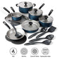 Tramontina Primaware Juego de Utensilios de Cocina Antiadherentes de 18 Piezas Azul