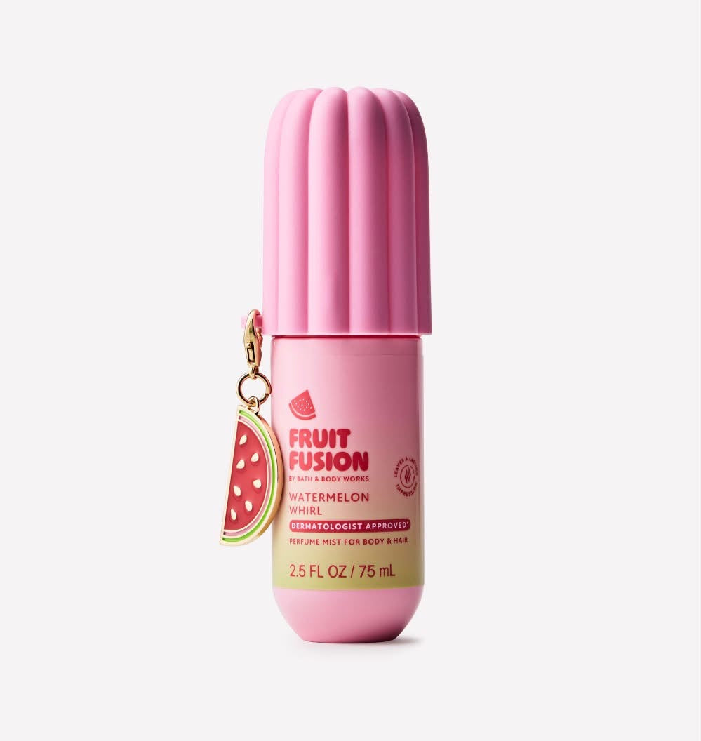 Bath & Body Works Watermelon Whirl Mini Mist para Cuerpo y Cabello 75 ml | Fruit Fusion