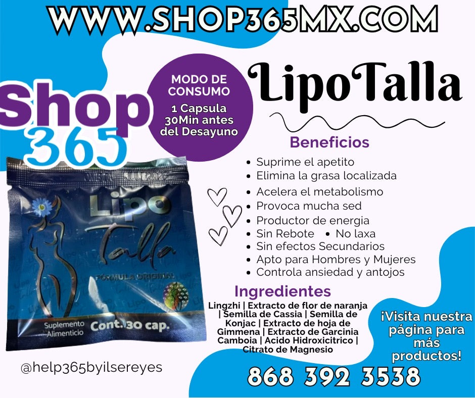 Lipotalla Blue Loss Size más Nigth y Cafe