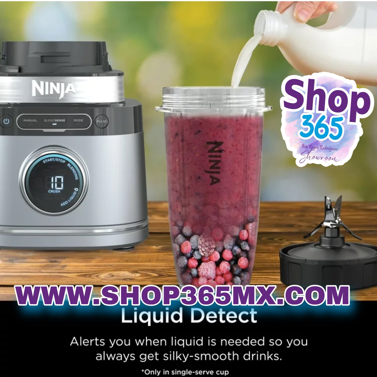 Ninja Detect Kitchen System Power Blender + Procesador tecnología Blendsense TB400 1700W