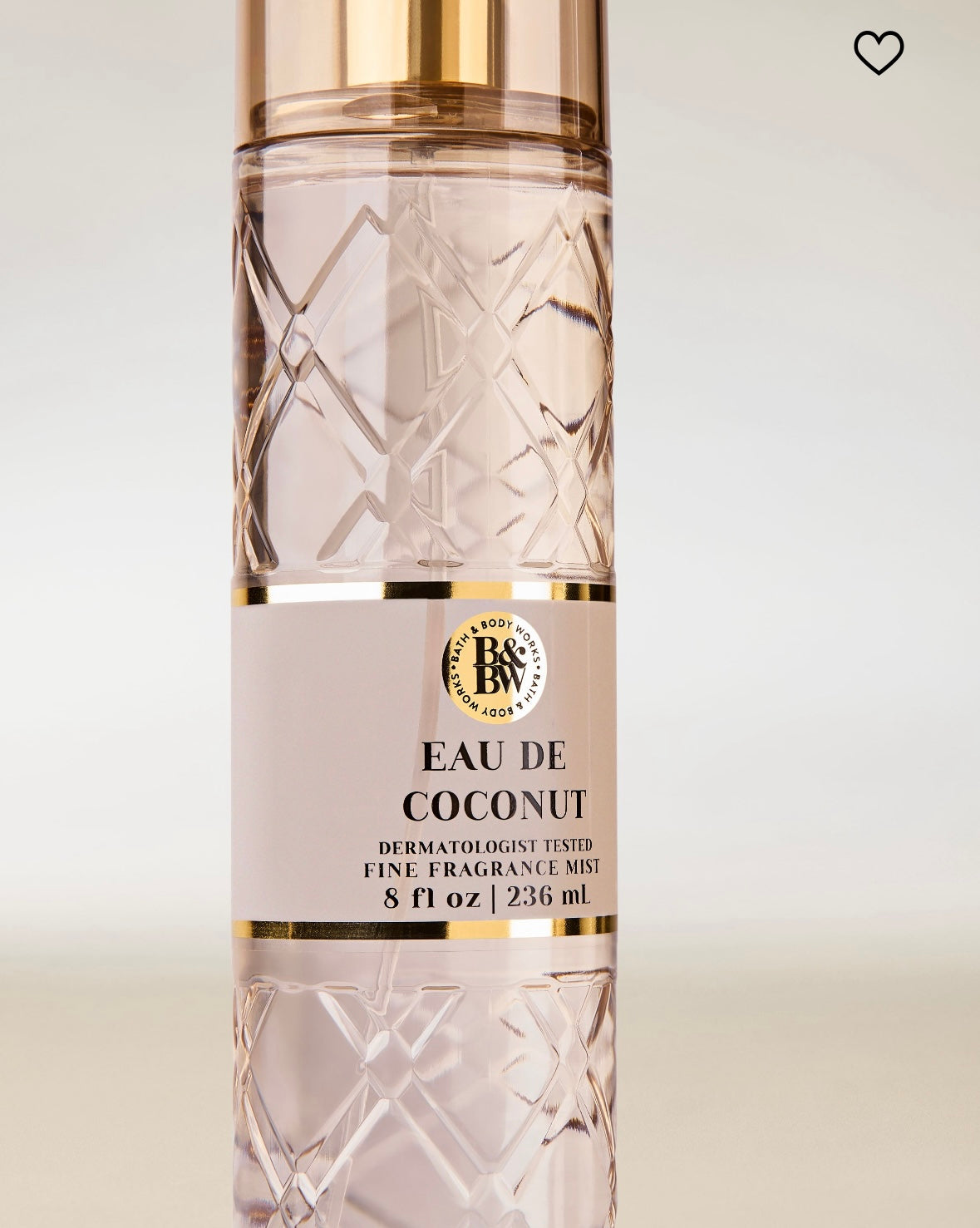 BATH & BODY WORKS Eau De Coconut  Body Mist 236ml