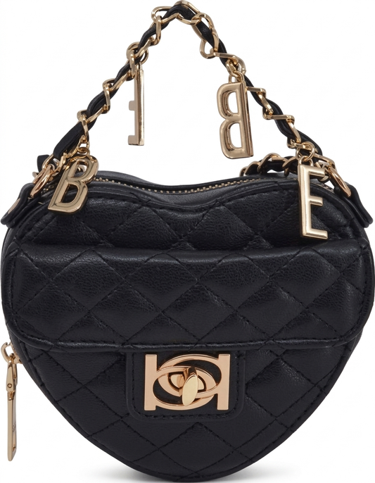 Bebe Heart Crossbody Negro