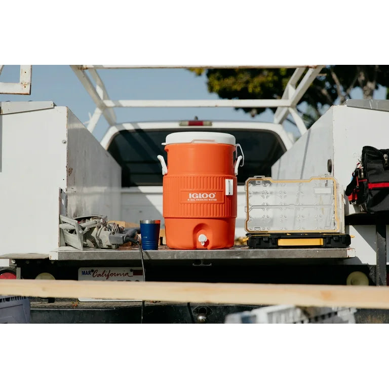 Igloo Enfriador de Bebidas Resistente de 5 Galones, Naranja
