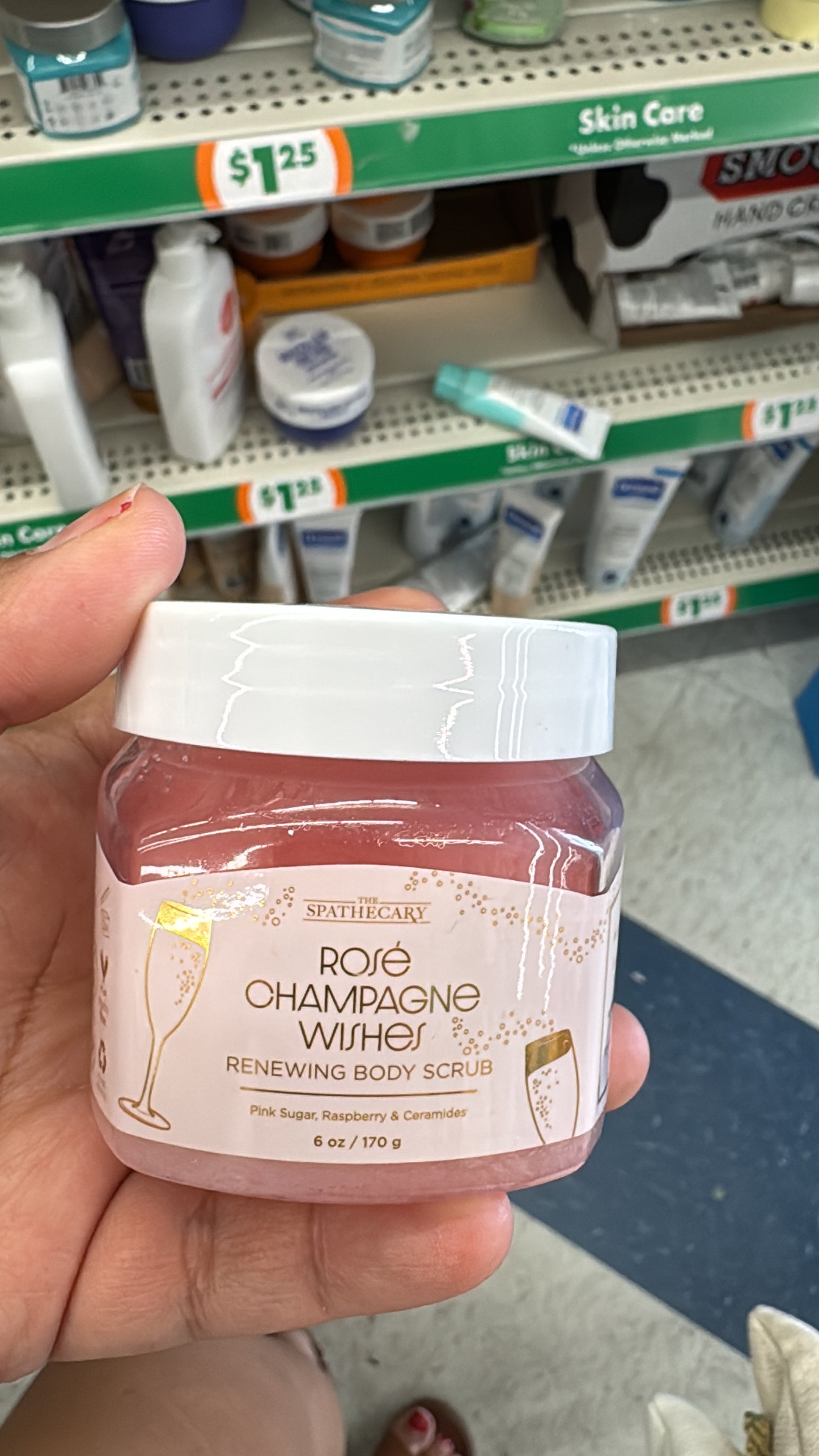 The spatechary Rose Champagne Wishes Body Scrub