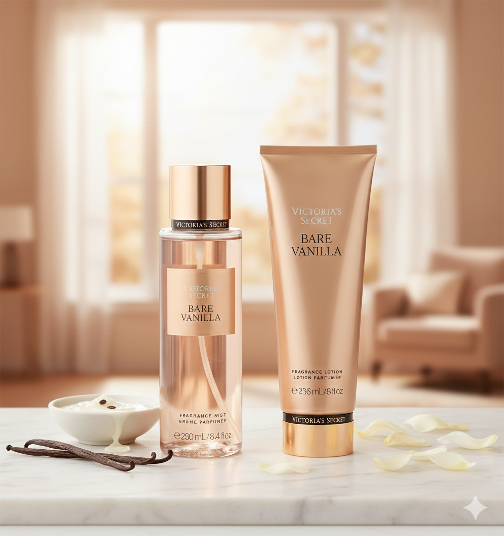Dúo Victoria's Secret: Bare Vanilla – El Placer de la Vainilla en tu Piel
