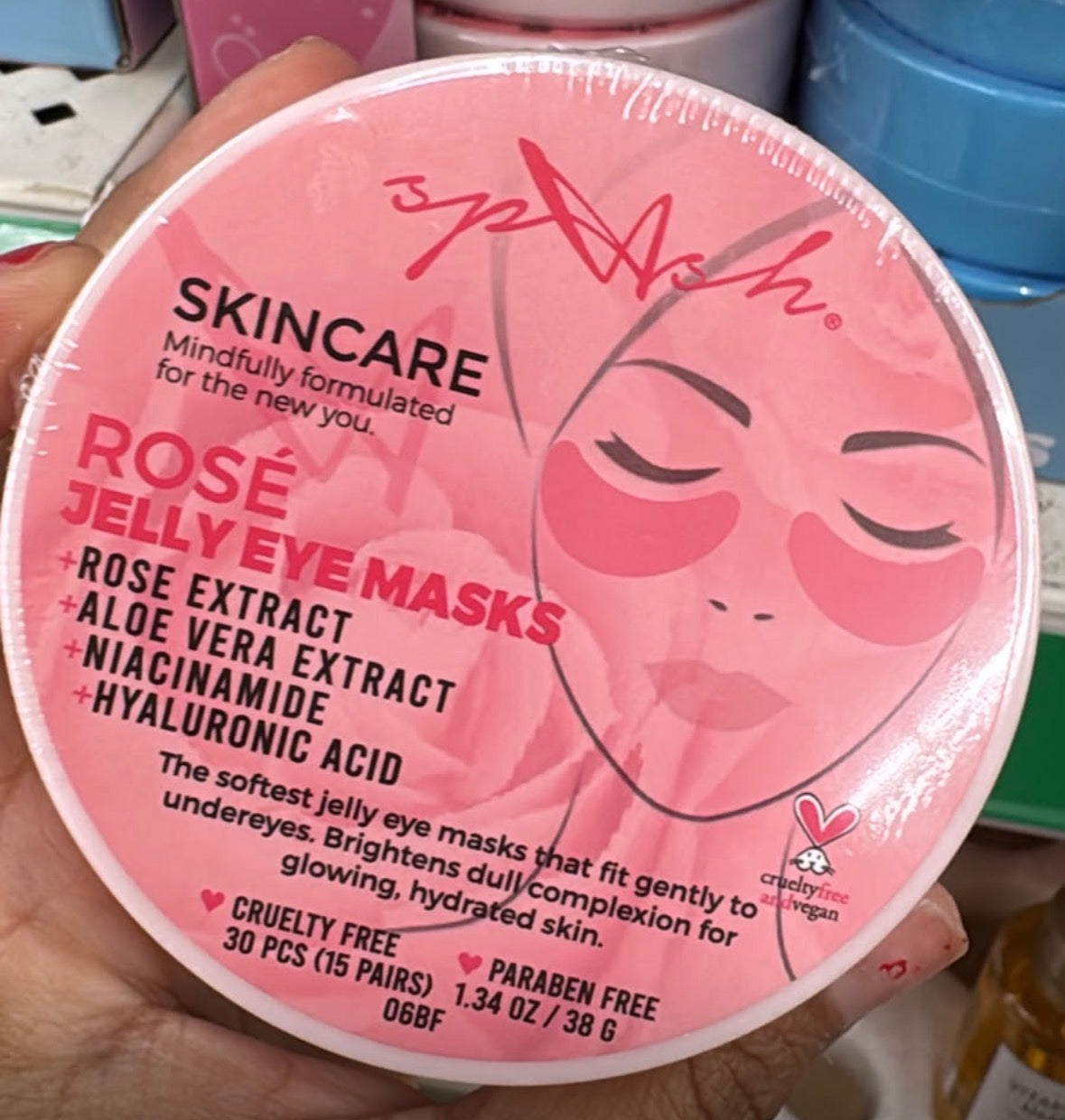 Spash Skincare Rose Jelly Eye mask