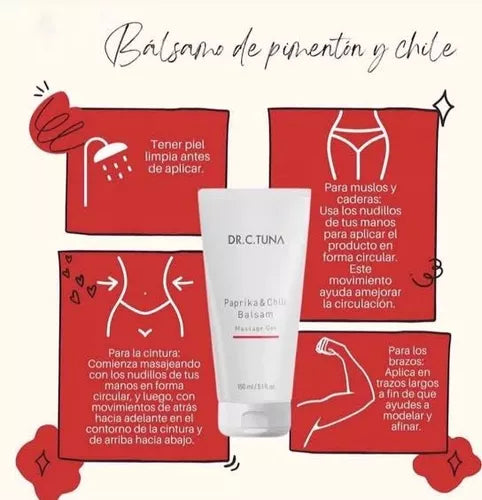 Gel de Masaje Bálsamo de Pimentón y Chile