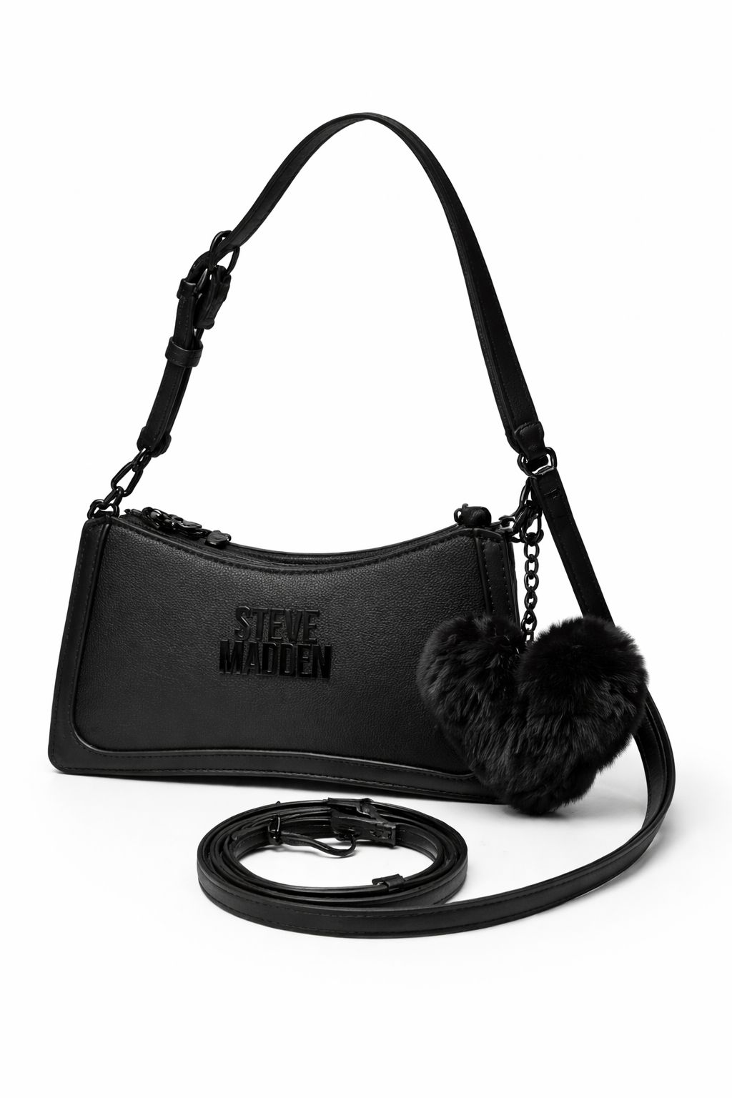 Bolsa Steve Madden Negra con Correa Ajustable