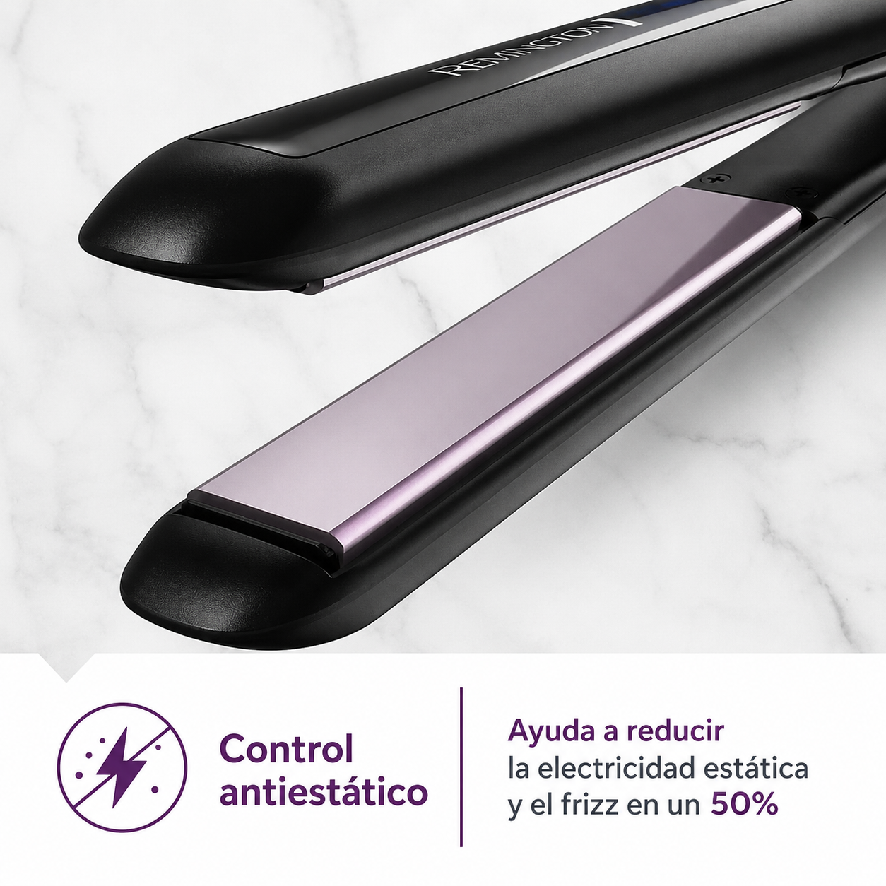 Remington Plancha Plana 1” con Tecnología Antiestática, S5500G