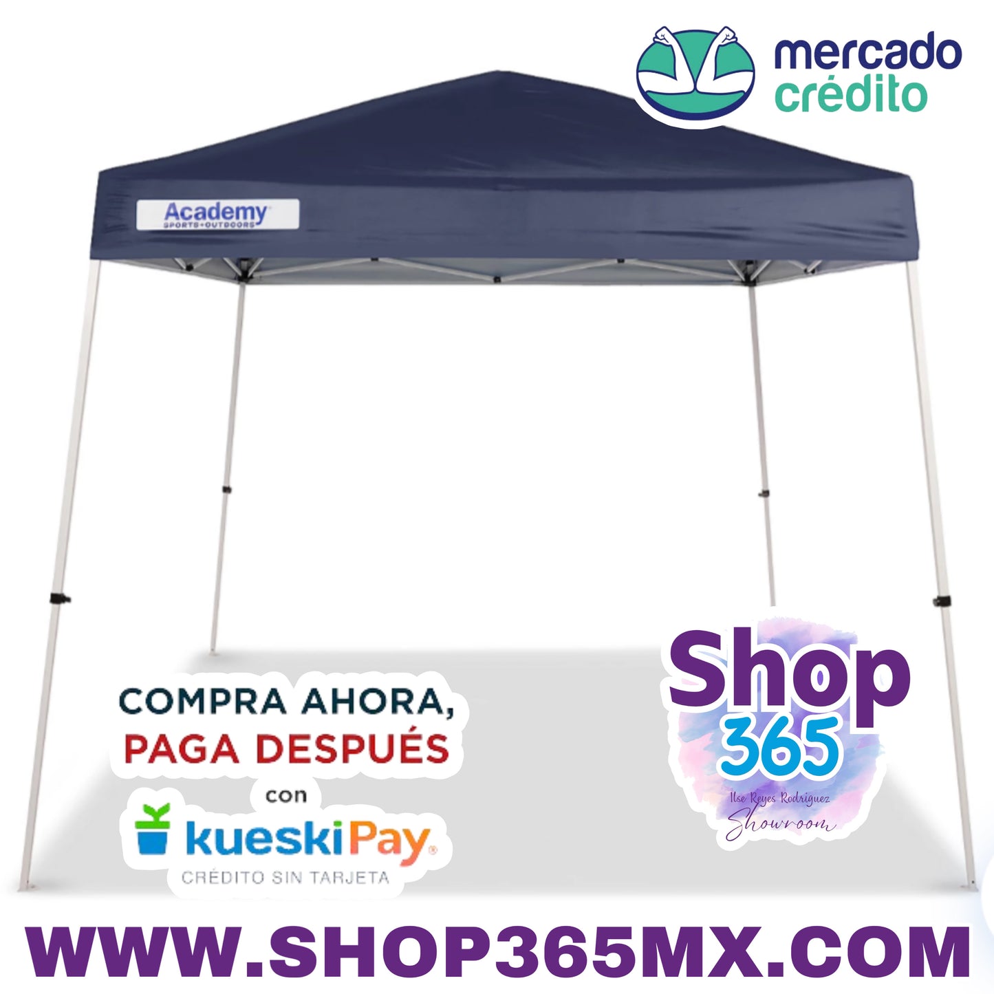 El toldo con patas inclinadas Easy Shade de 3 m x 3 m de Academy Sports + Outdoors