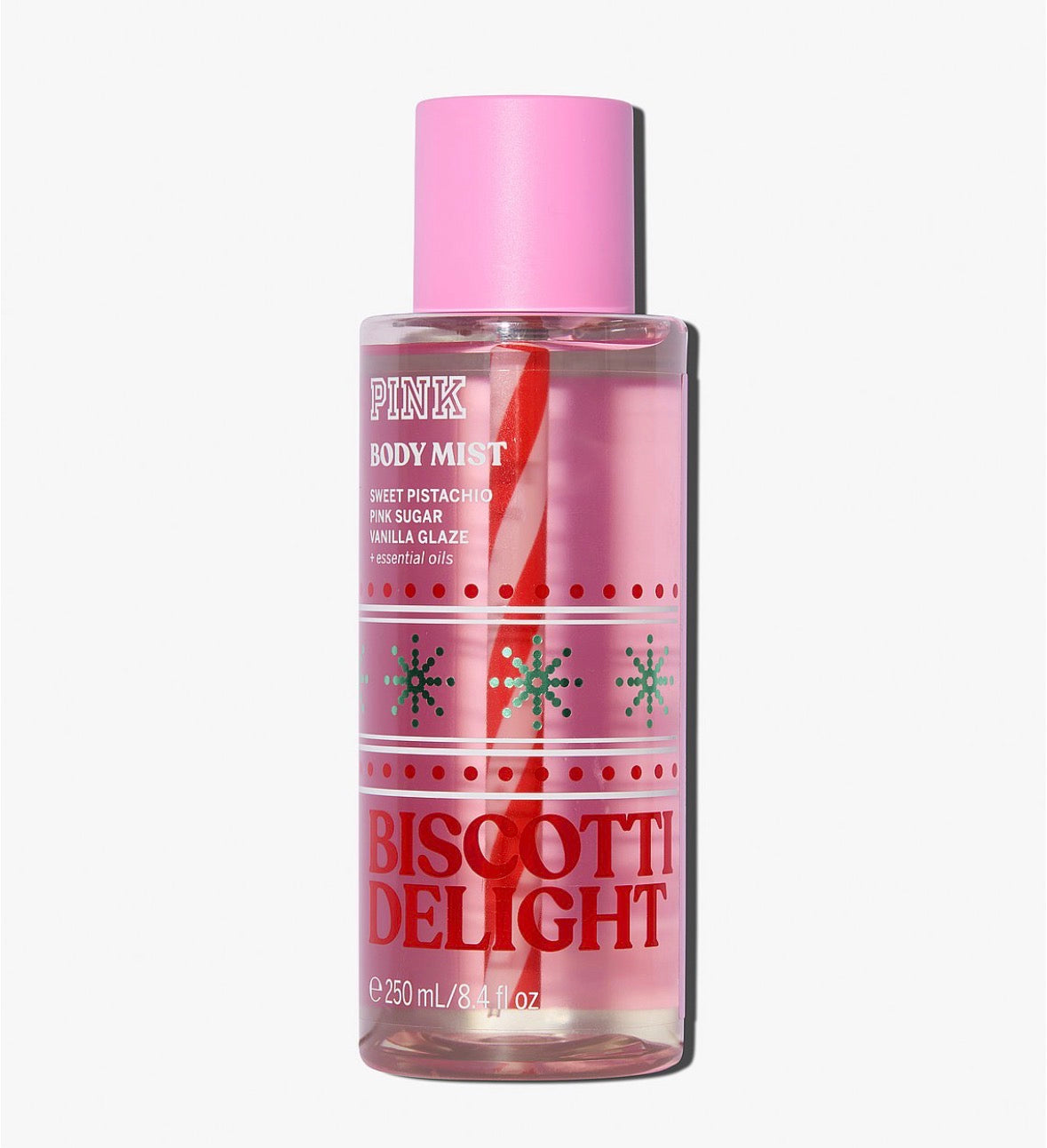 PINK Biscotti Delight Body Mist 250 ml | Pistacho, Azúcar Rosa y Vainilla
