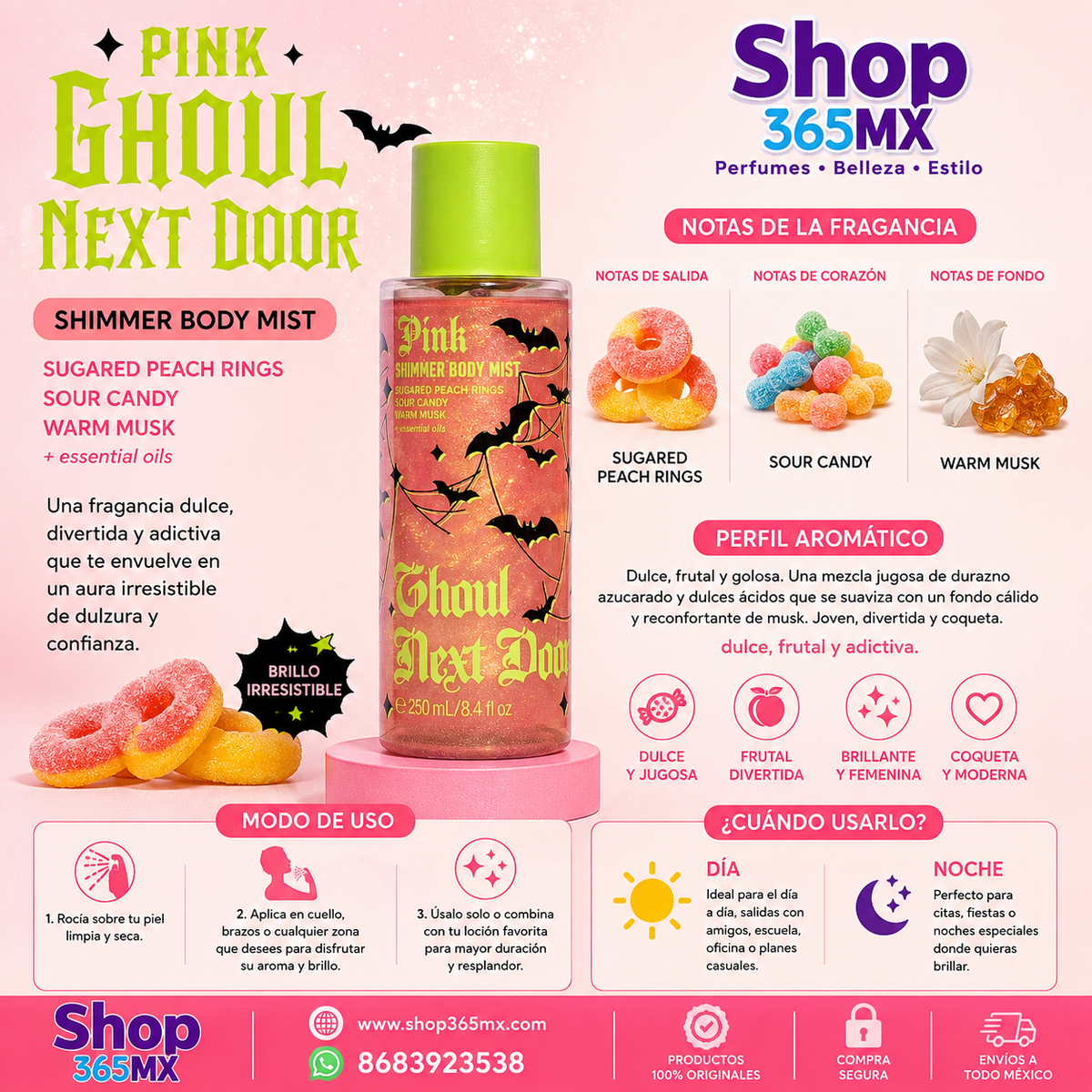 Pink Ghoul Next Door Body Mist