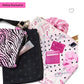 PINK Victoria’s Secret Makeup Bag Trio Set 3 Cosmetiqueras Rosa, Negro y Zebra
