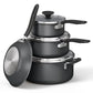 Tramontina Primaware Juego de Utensilios de Cocina Antiadherentes de 18 Piezas, Asfalto