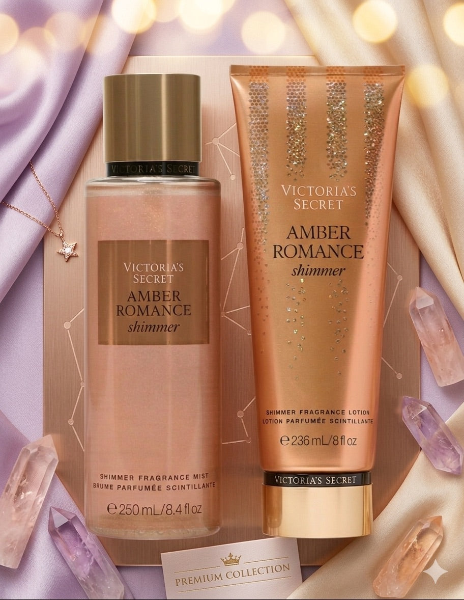 Set Victoria's Secret Shimmer: Amber Romance – Calidez y Seducción Infinita