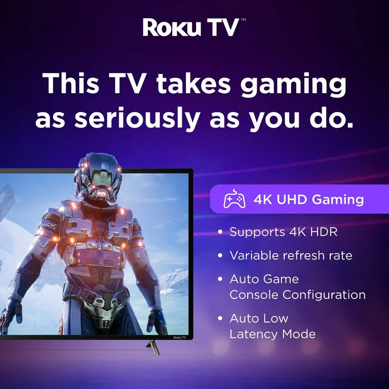 Hisense 58" Clase 4K UHD LED LCD Roku Smart TV HDR R6 Serie 58R6E3