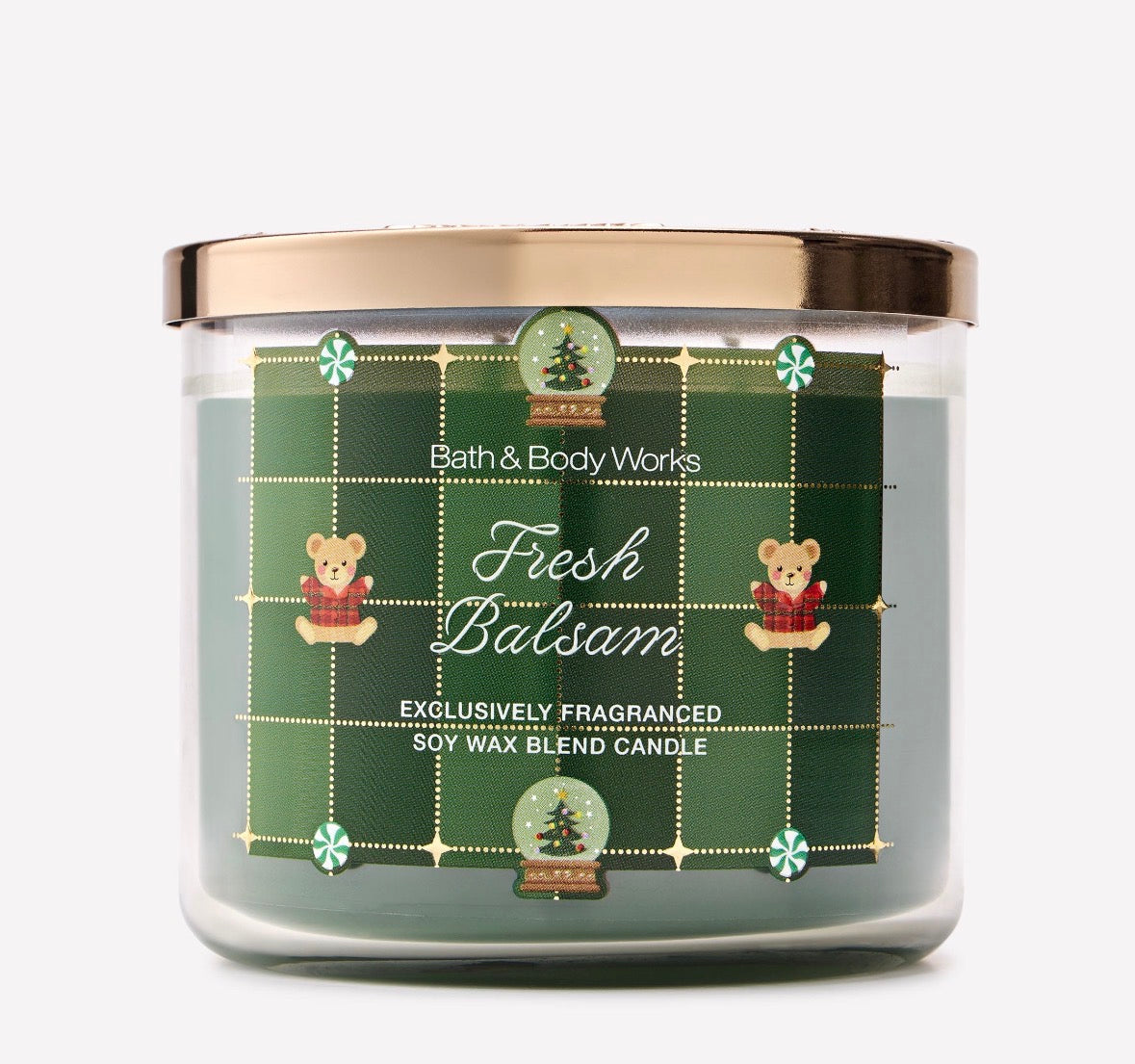 Fresh Balsam Vela 3 Mechas Bath & Body Works 411 g