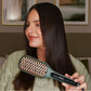 PR REMINGTON Botanicals™ Cepillo Alisador 2 en 1 para Mujer, Cerdas de Cerámica con Microacondicionadores de Origen Vegetal, Verde