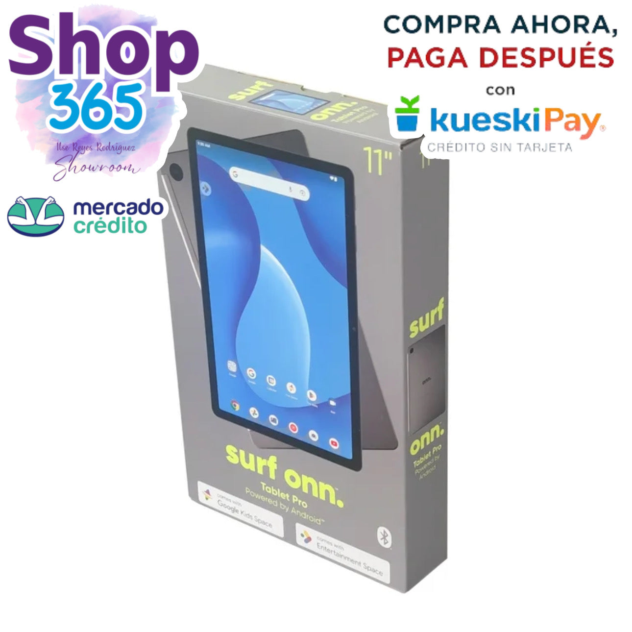 onn Tableta Pro de 11", 128 GB (Modelo 2023), Color Gris