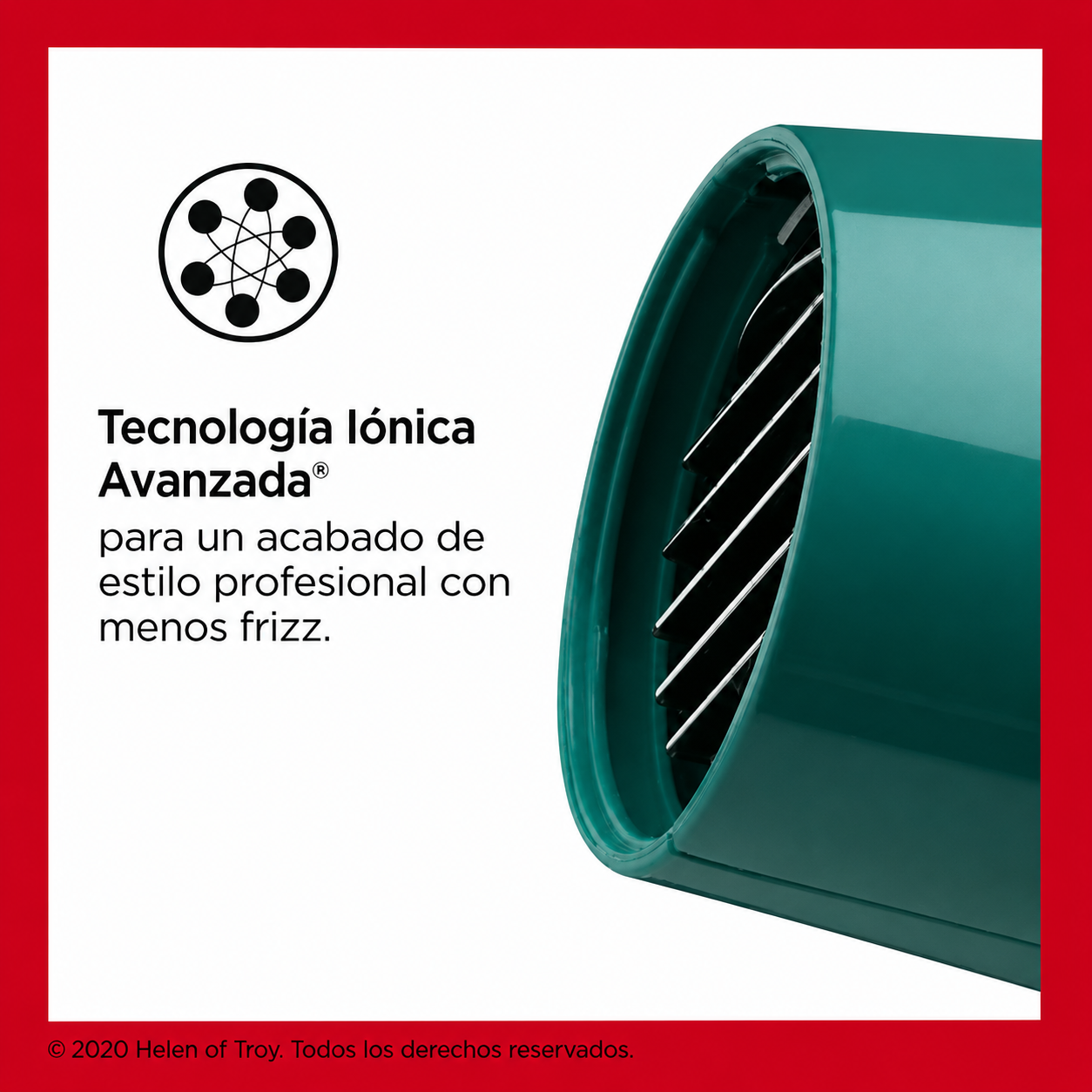 Revlon Secador de Pelo Iónico con Refuerzo de Volumen 1875W, Verde