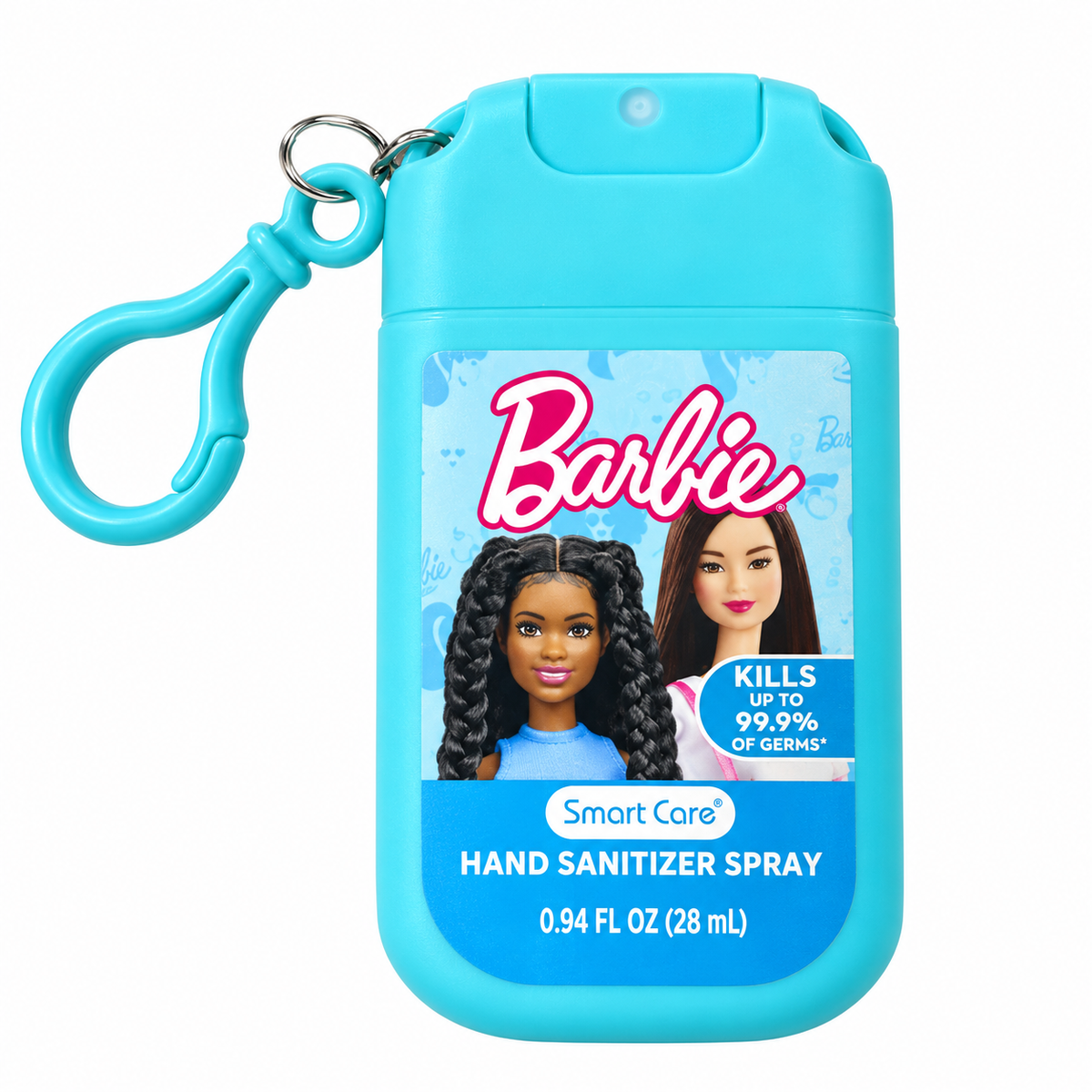 Barbie Smart Care Antibacterial en Spray con Clip 28 ml – Turquesa