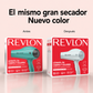 Revlon Secador de Cabello Iónico con Potenciador de Volumen, 1875W, Azul Plateado
