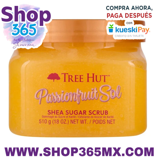 Exfoliante Tree Hut Maracuyá Sol Karité Azúcar, 18 oz