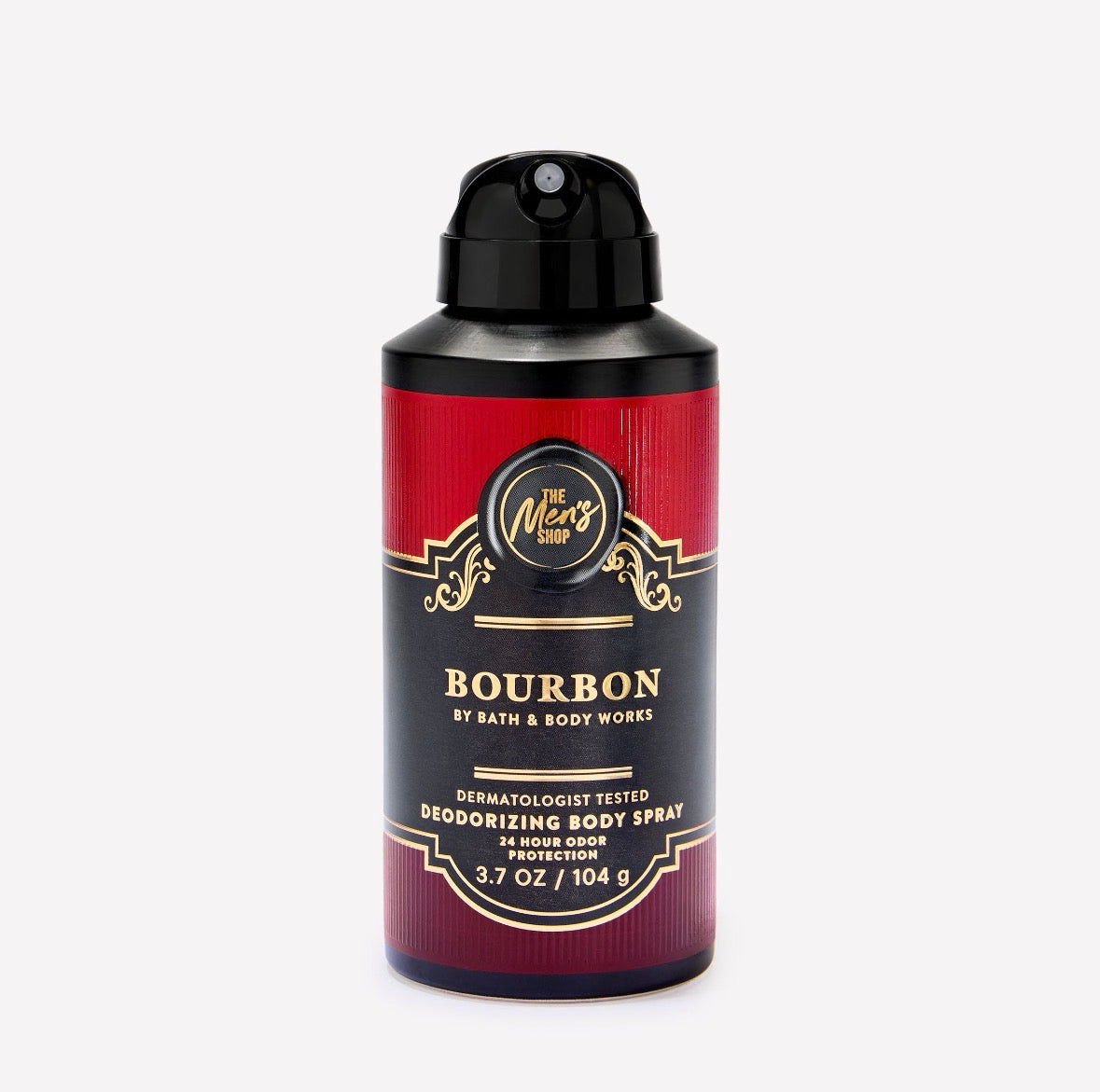 Bath & Body Works Bourbon Deodorizing Body Spray Hombre 104 g | Protección 24 Horas