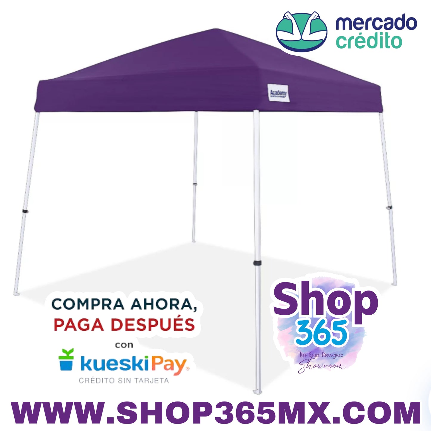 El toldo con patas inclinadas Easy Shade de 3 m x 3 m de Academy Sports + Outdoors