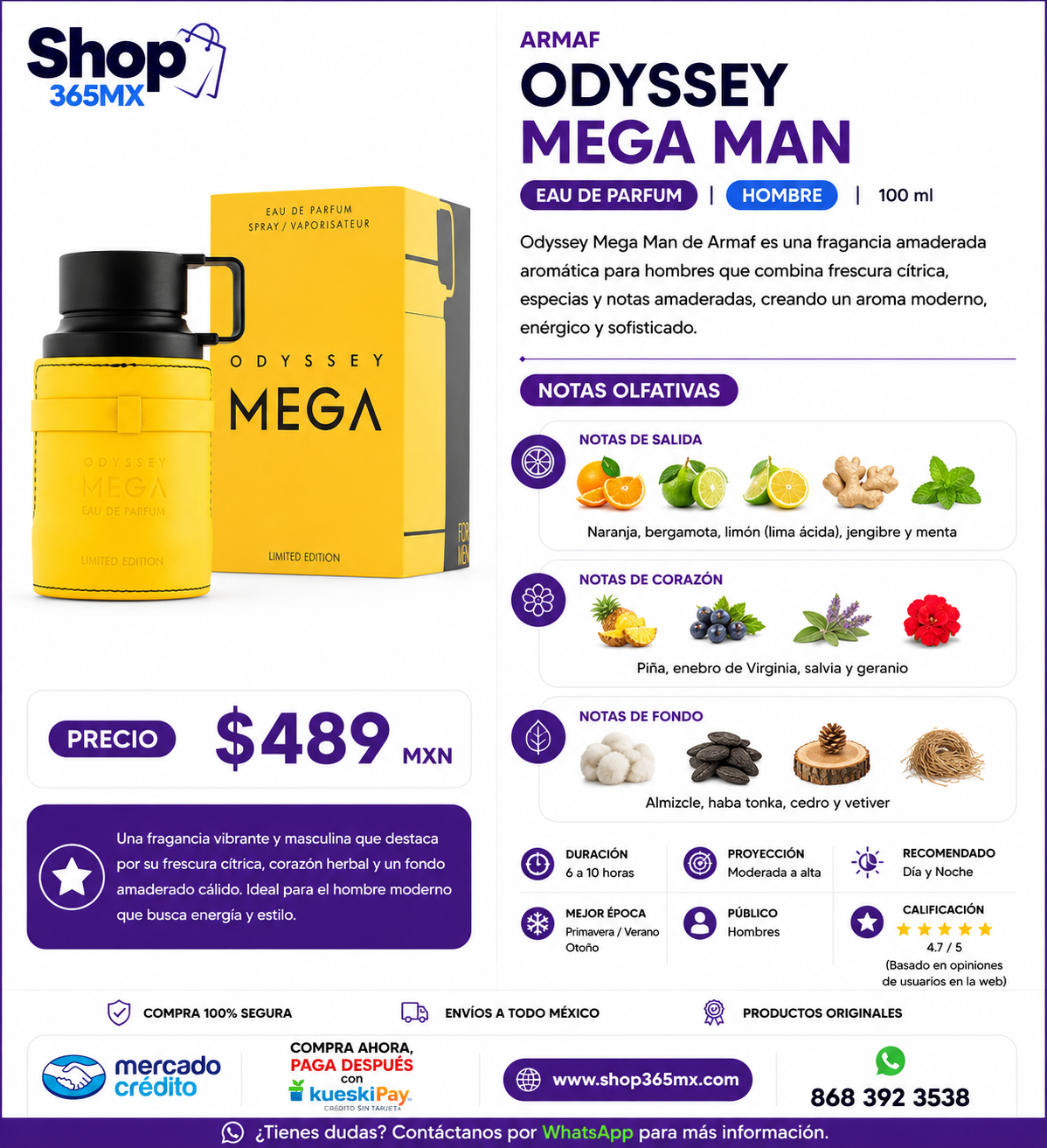 ARMAF Odyssey MEGA EDP H 100ML