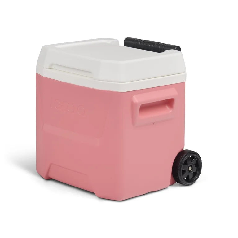 Igloo Hielera Nevera de 16 QT Laguna con Ruedas, Rosa Coral