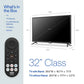 onn Smart TV de 32" Clase 720P HD con Tecnología VIZIO, 32S2V1