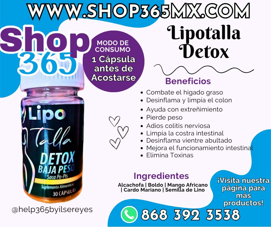 LIPOTALLA DETOX SACA POPIS