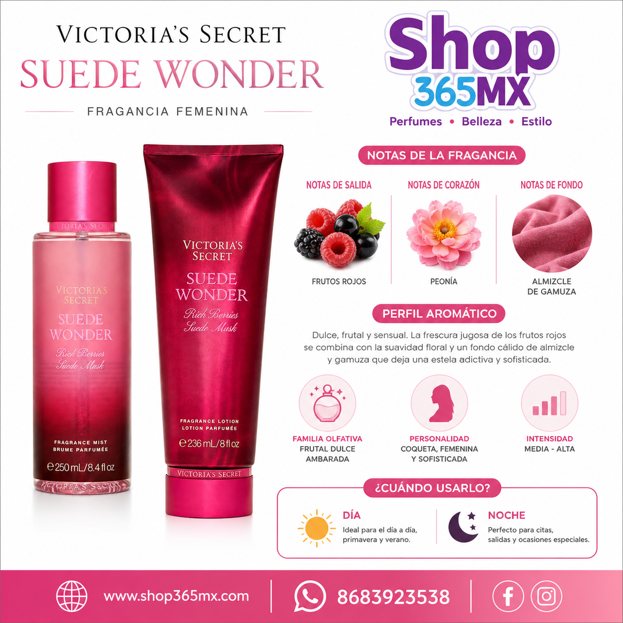 Victoria’s Secret Suede Wonder – Fragrance Mist & Lotion