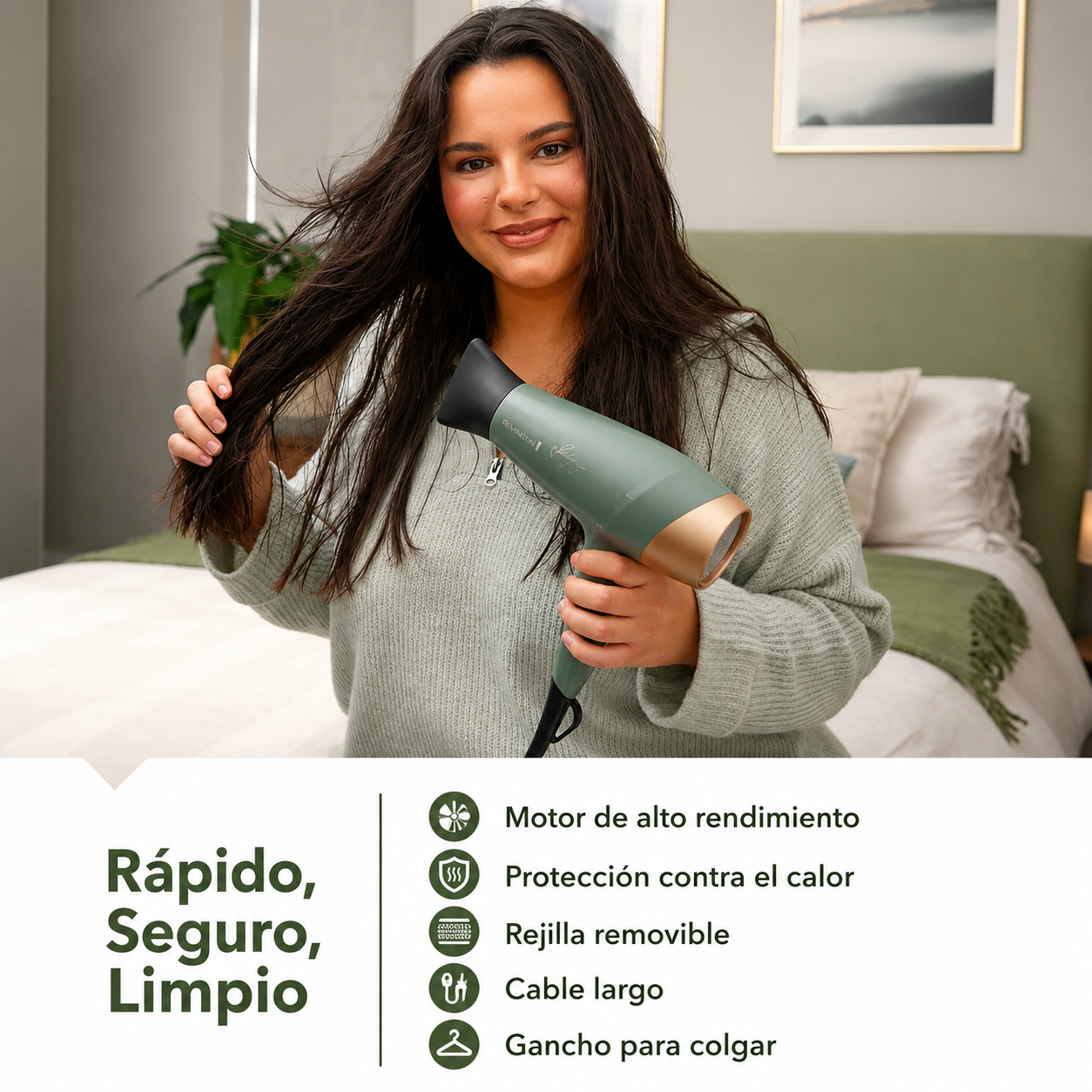 Remington Botanicals Secador de Cabello
