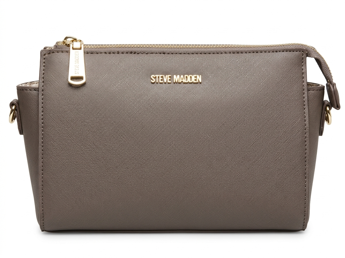 STEVE MADDEN BLEXI TOP ZIP CROSSBODY COFFEE