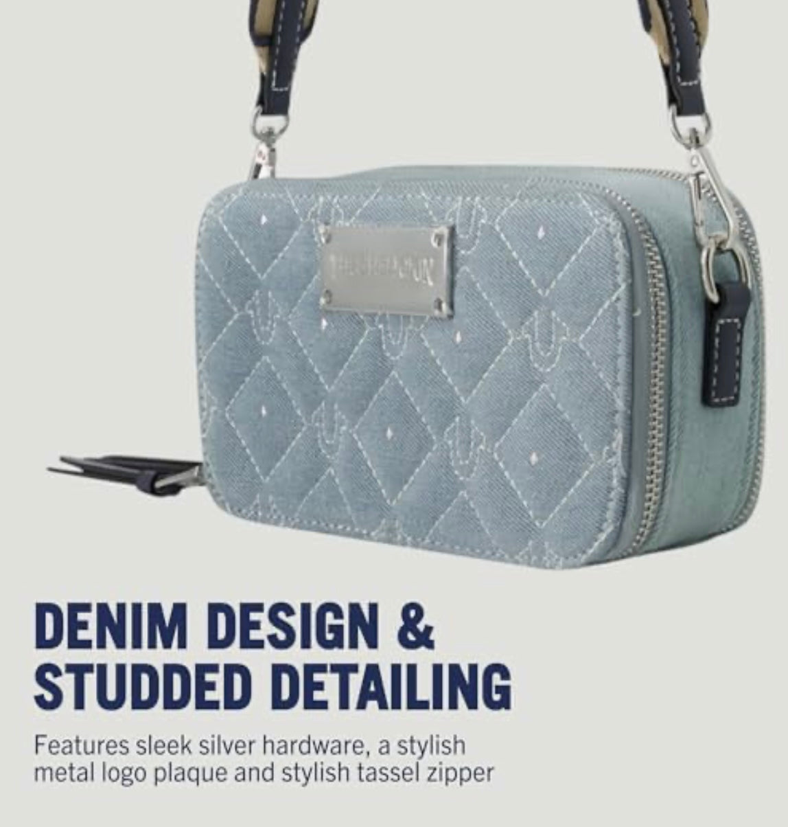 Bolsa Crossbody True Religion – Mezclilla claro ORIGINAL