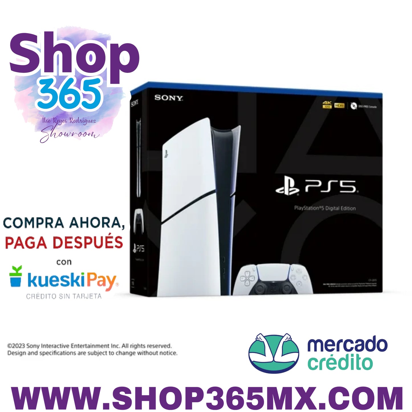 Consola digital Sony PlayStation 5 (PS5) delgada